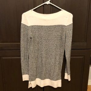 Loft striped boat neck sweater